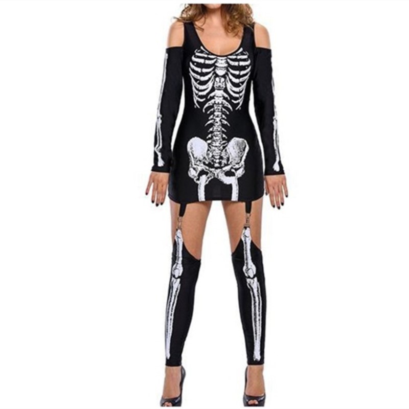 Winter Clothing Women'S - Witch Clothing Skeleton Zombie Ghost Cosplay