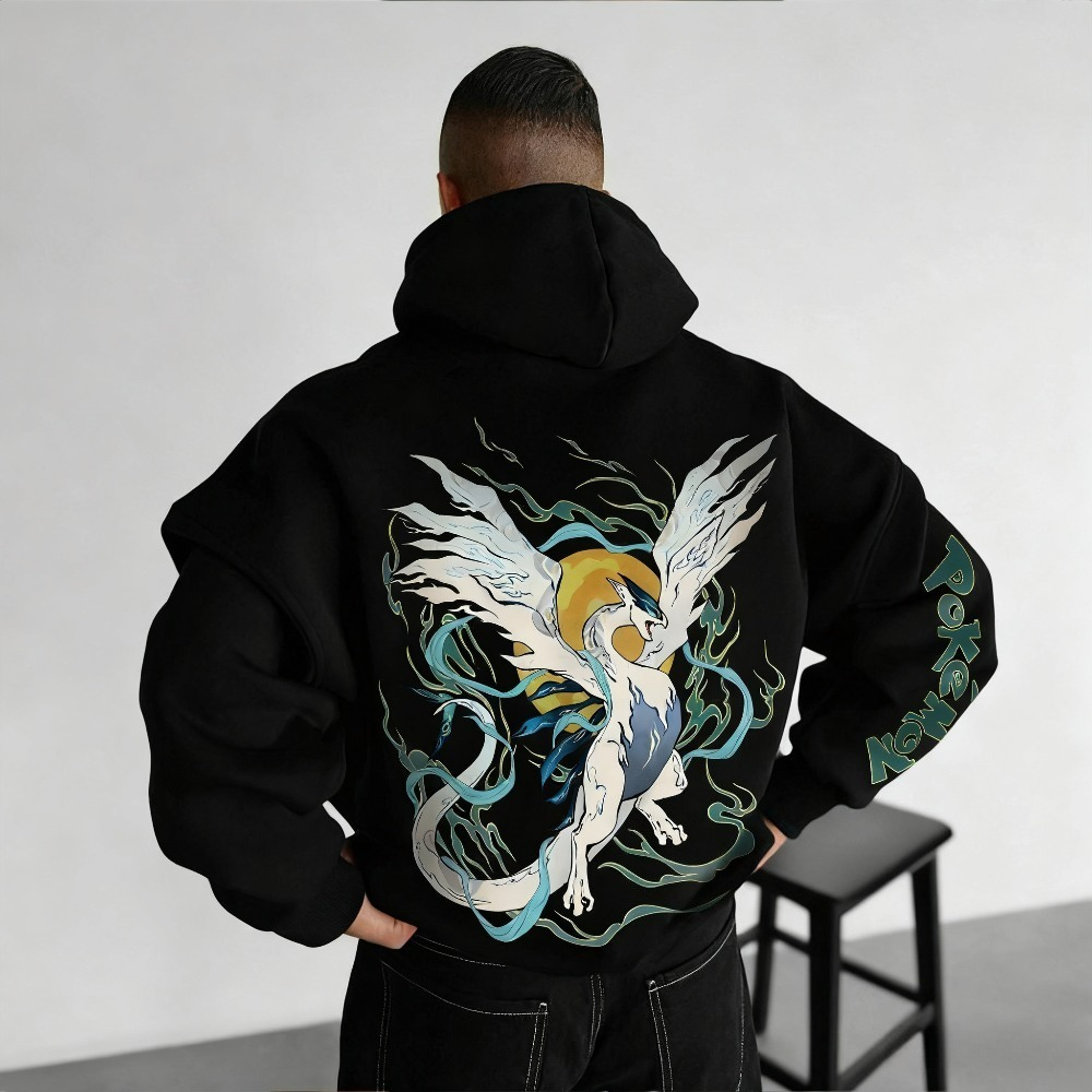 Winter Clothing Japan - Pokémon Lugia Genuine Anime Printed Men's