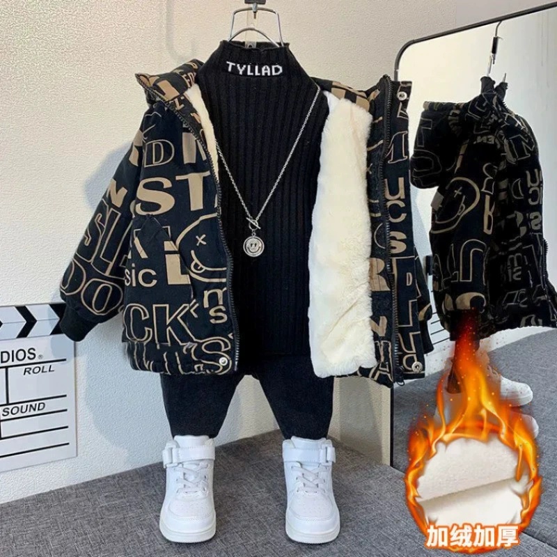 Winter Clothing Drawing For Kids - Boys Coat Jacket Overcoat Cotton 2026