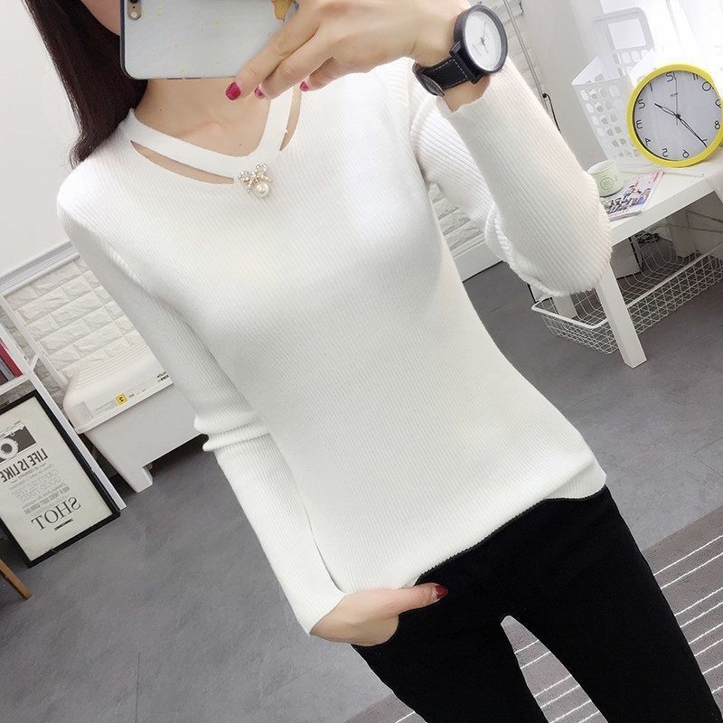 Winter Clothing Trends For Women - V Neck Knitting Slim Simplicity Elegant