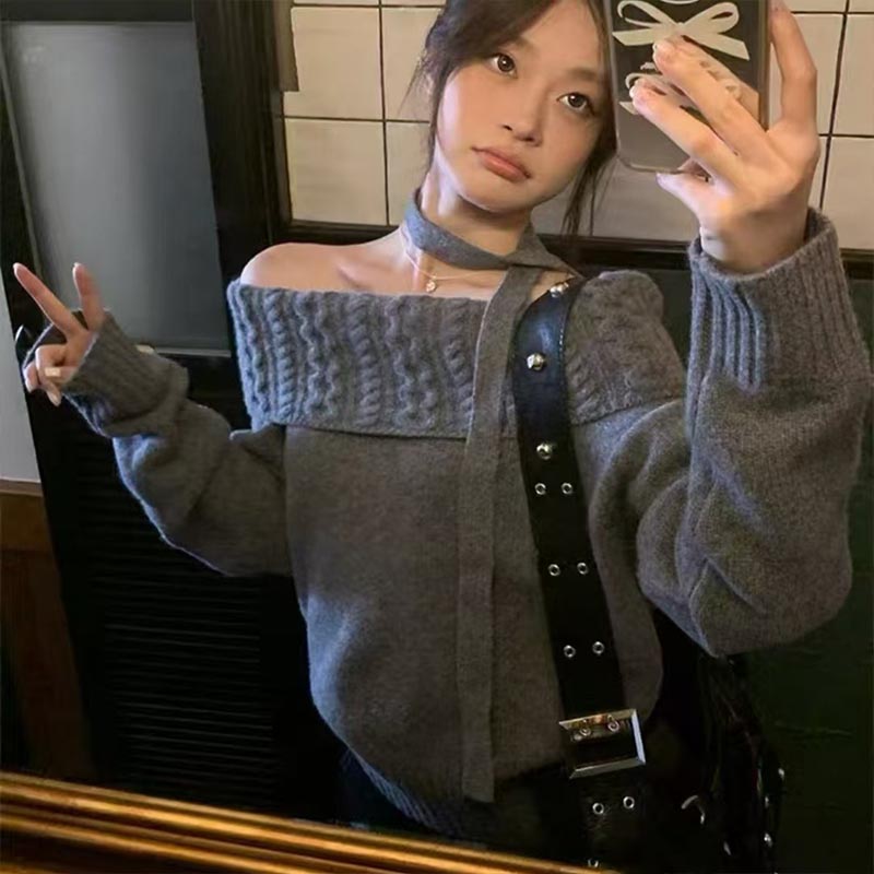 Winter Clothing Trends For Women - Women's Clothing Fashion Slash Neck Long