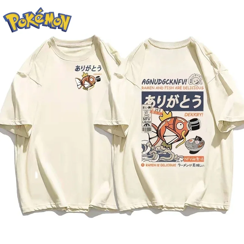 Winter Clothing Japan - Pokémon Anime Magikarp Printing T-shirt 2026