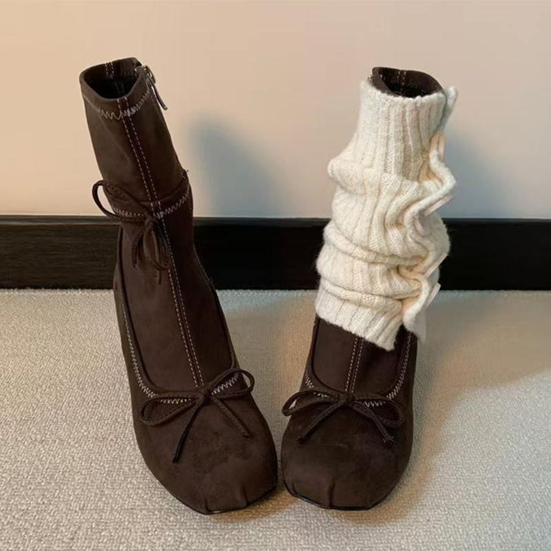 Bow High Heels Women Boots New - Winter Clothing Women'S recension och pris
