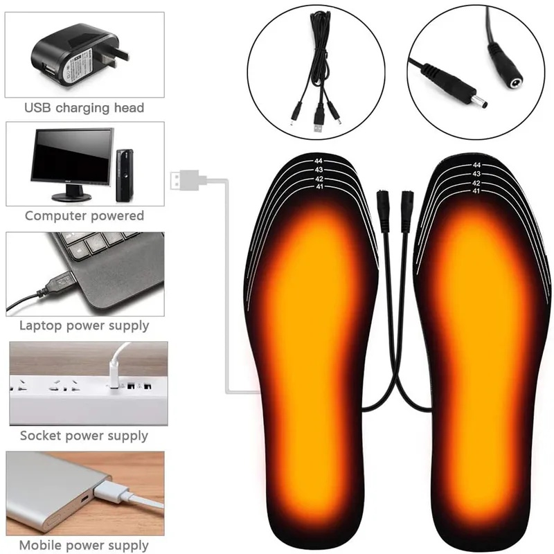 USB Heated Shoe Insoles Electr - Heated Insole Rechargeable recension och pris