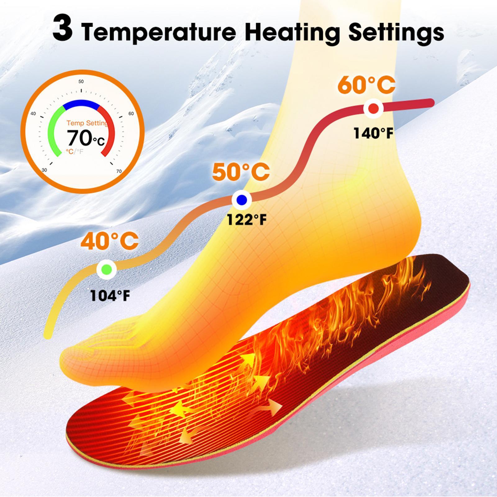 Seanker Heated Insoles 3000mAh - Heated Insole Rechargeable recension och pris