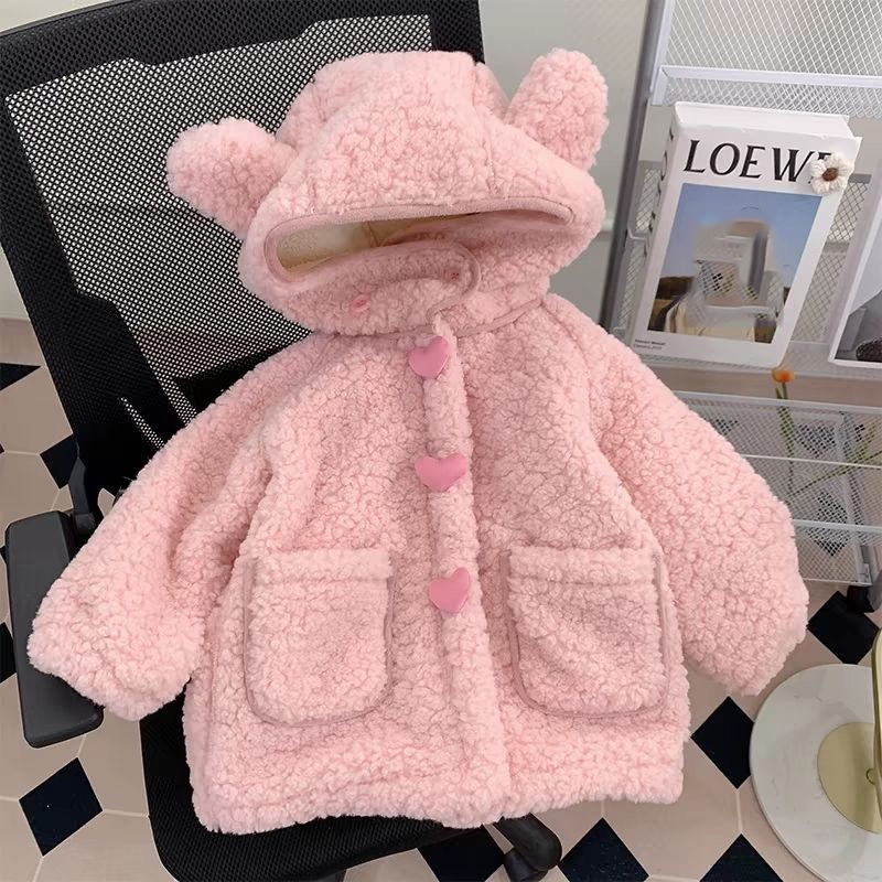Thickened Fleece Girls Coats C - Winter Clothing Activities For Toddlers recension och pris