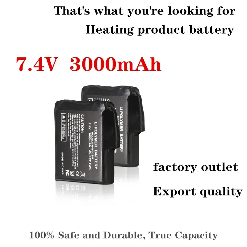 Heated Glove Battery 7.4V 3000 - Heated Insole Rechargeable recension och pris