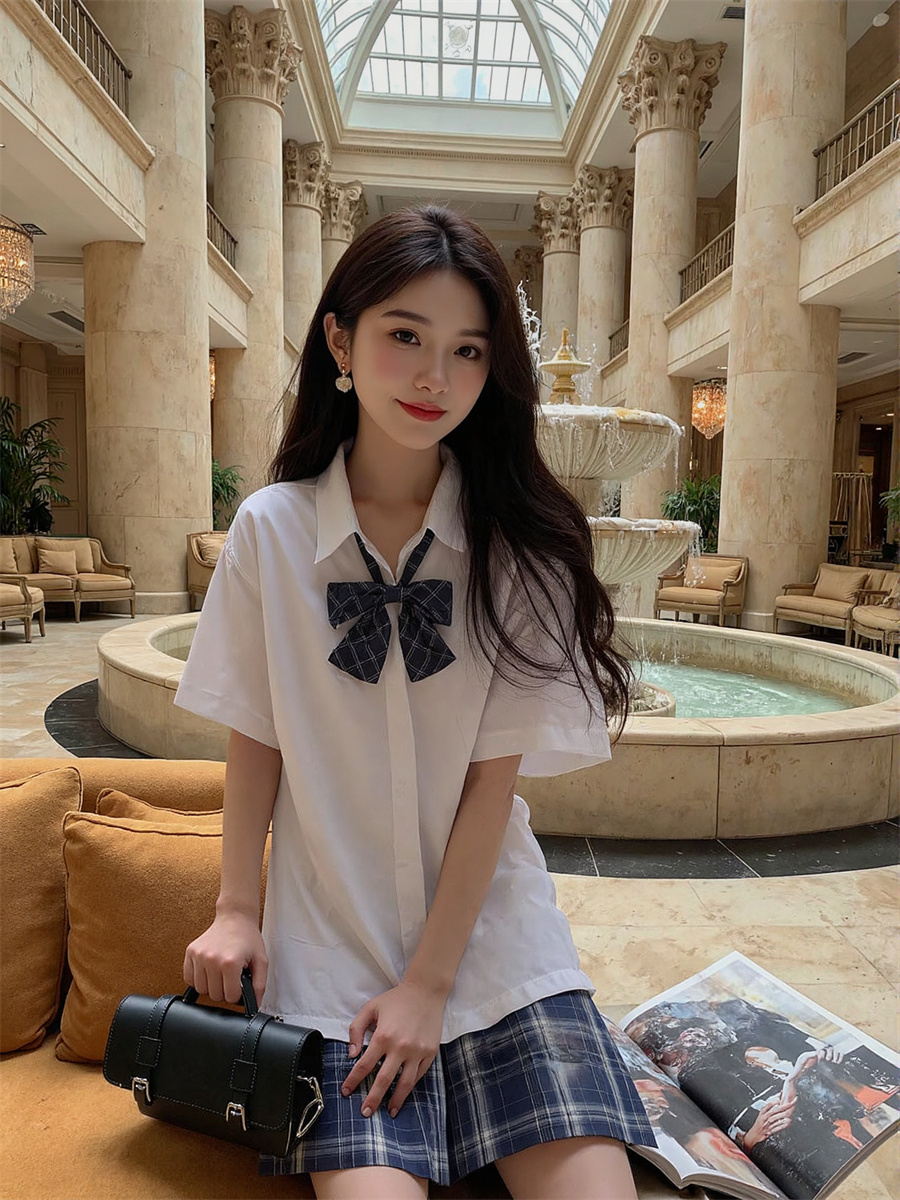Short Sleeve Korean Style Shir - Winter Clothing Trends For Women recension och pris