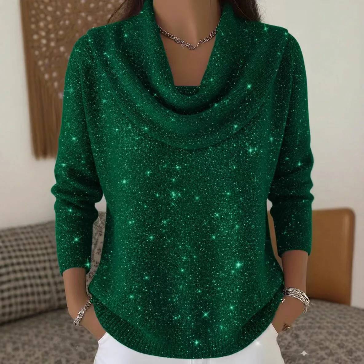 Fashion Sequins Knit Sweater F - Winter Clothing Taiwan recension och pris