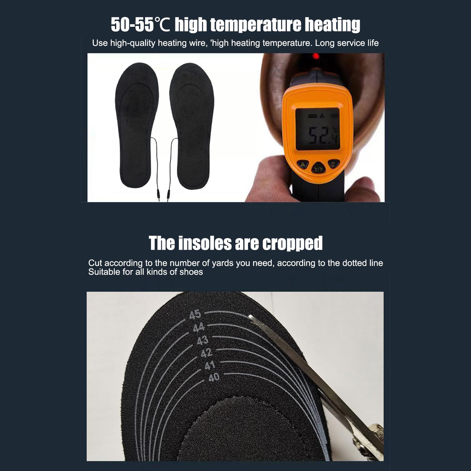 USB Heated Insoles Cuttable Th - Heated Insole Rechargeable recension och pris