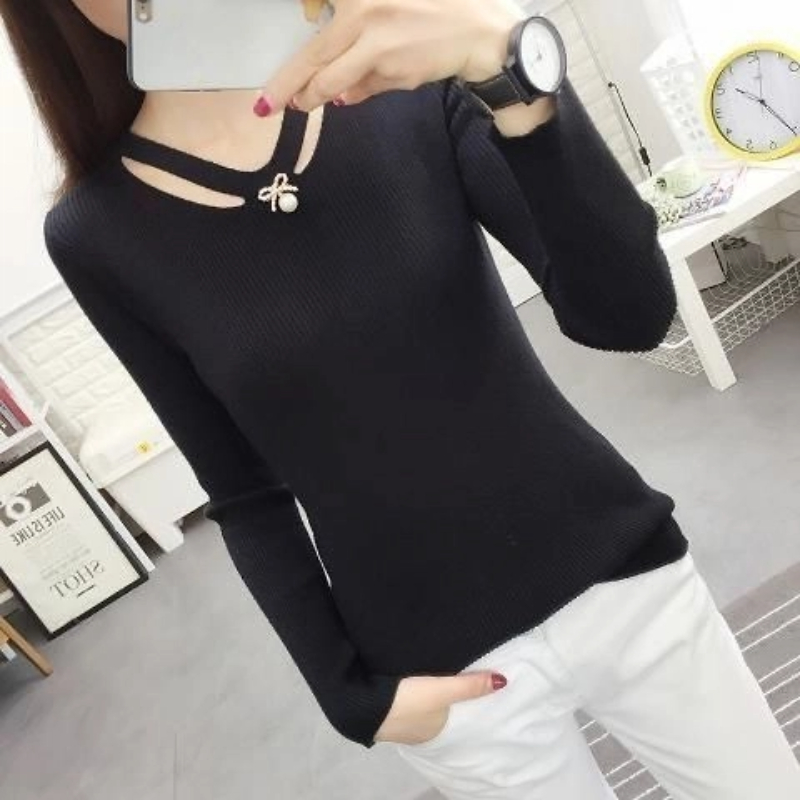 V Neck Knitting Slim Simplicit - Winter Clothing Trends For Women recension och pris