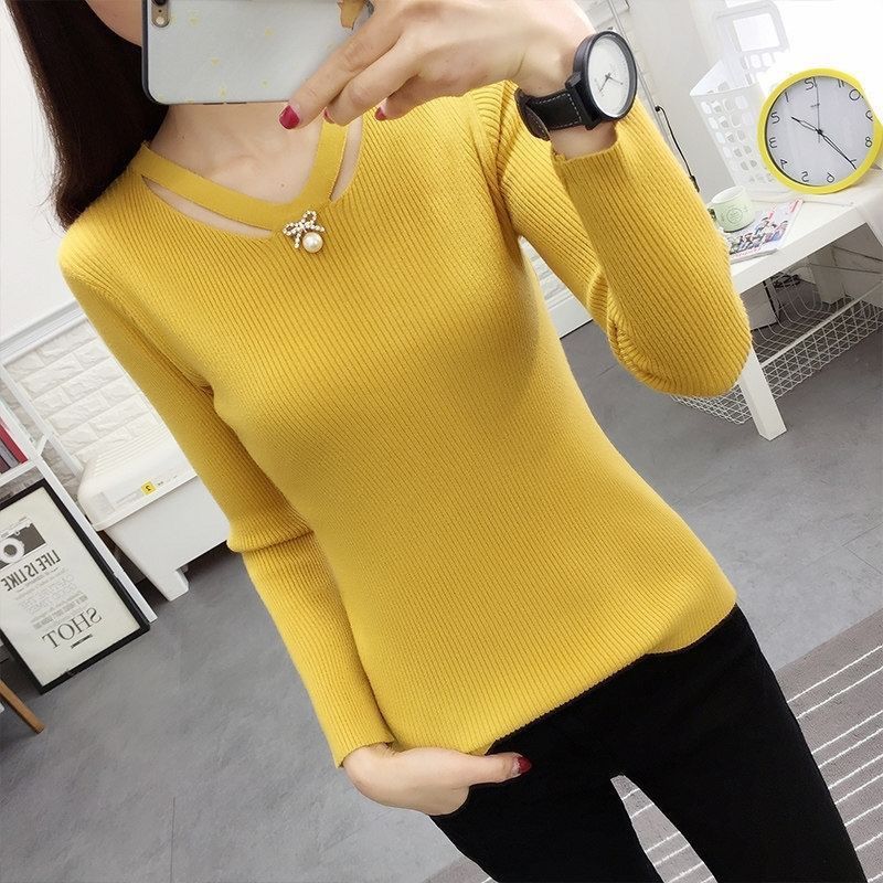 V Neck Knitting Slim Simplicit - Winter Clothing Trends For Women recension och pris