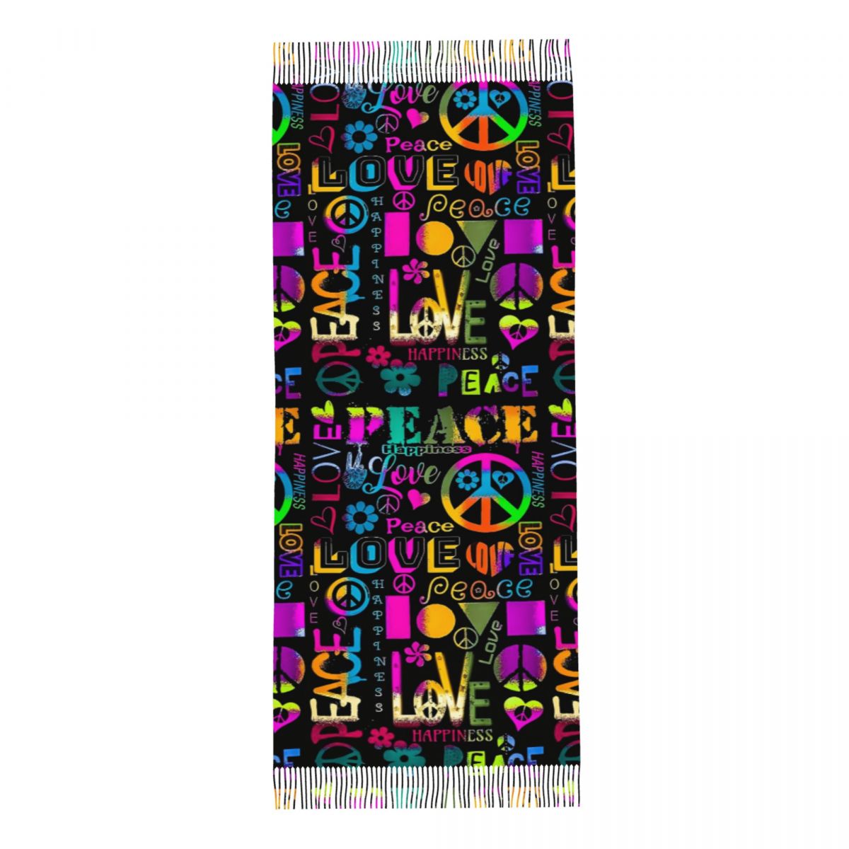 Womens Tassel Scarf Peace Fora - Cashmere Scarf Wrap recension och pris