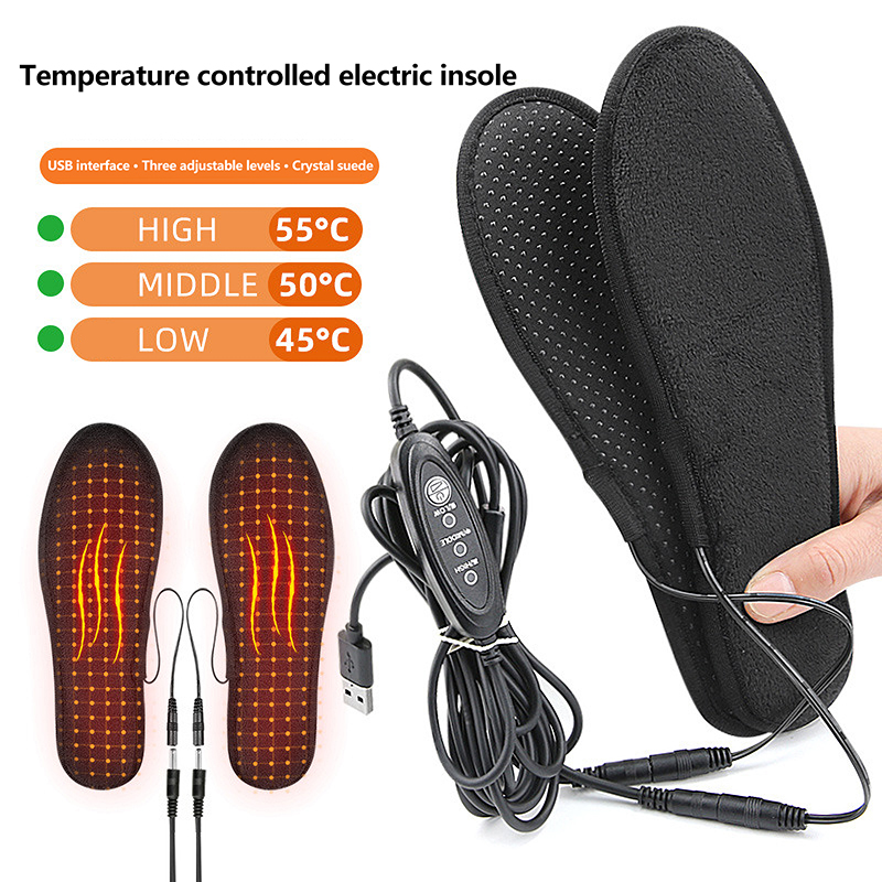 USB Heated Shoe Insoles Electr - Heated Insole Rechargeable recension och pris