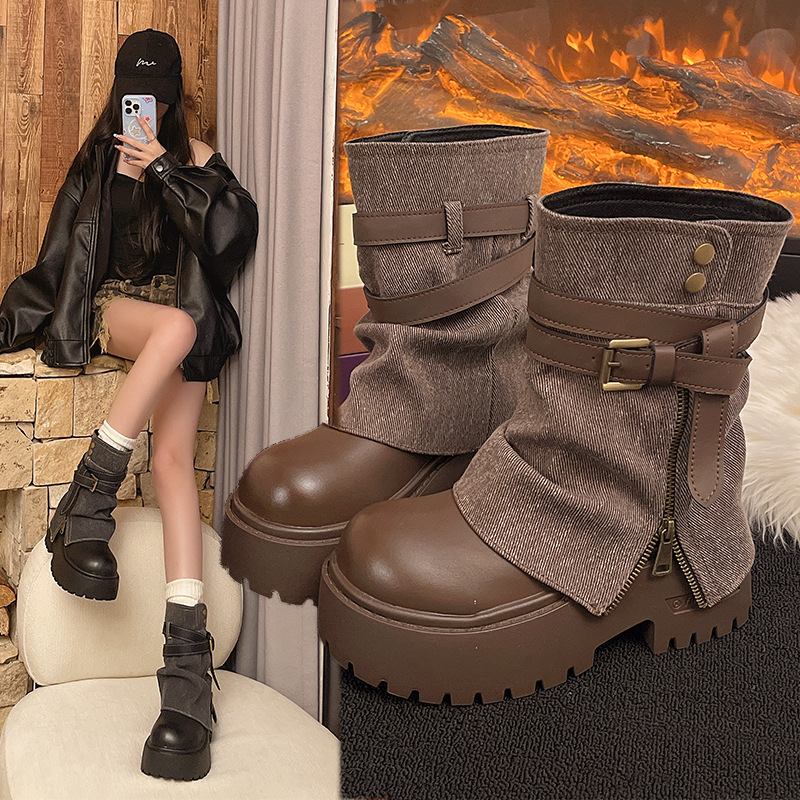 Ankle Boots for Women Cowboy F - Winter Clothing Women'S recension och pris