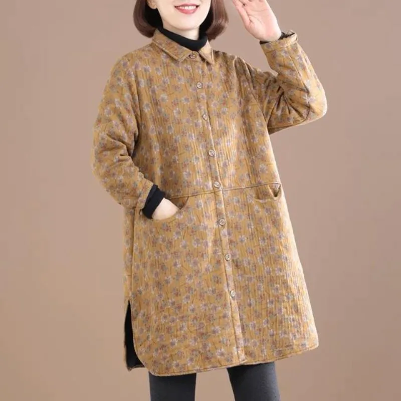 Vintage Floral Print Women Jac - Winter Clothing Trends For Women recension och pris