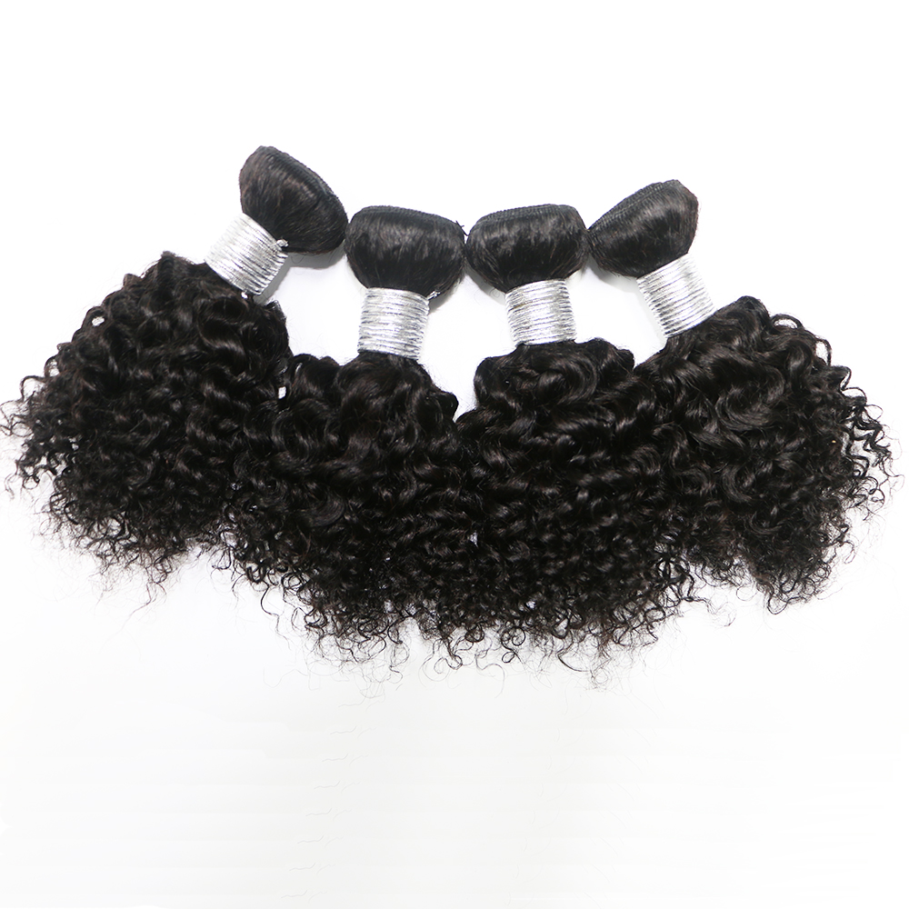 Short Kinky Curly Human Hair B - Winter Clothing Bundle recension och pris
