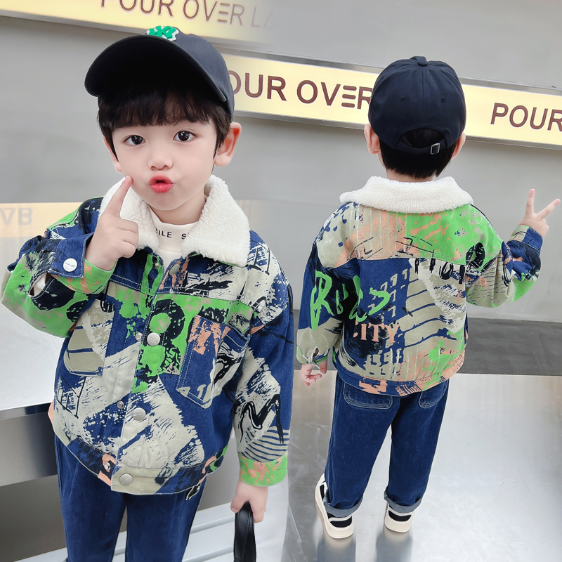 Kids Baby Warm Denim Jacket Pa - Winter Clothing Drawing For Kids recension och pris