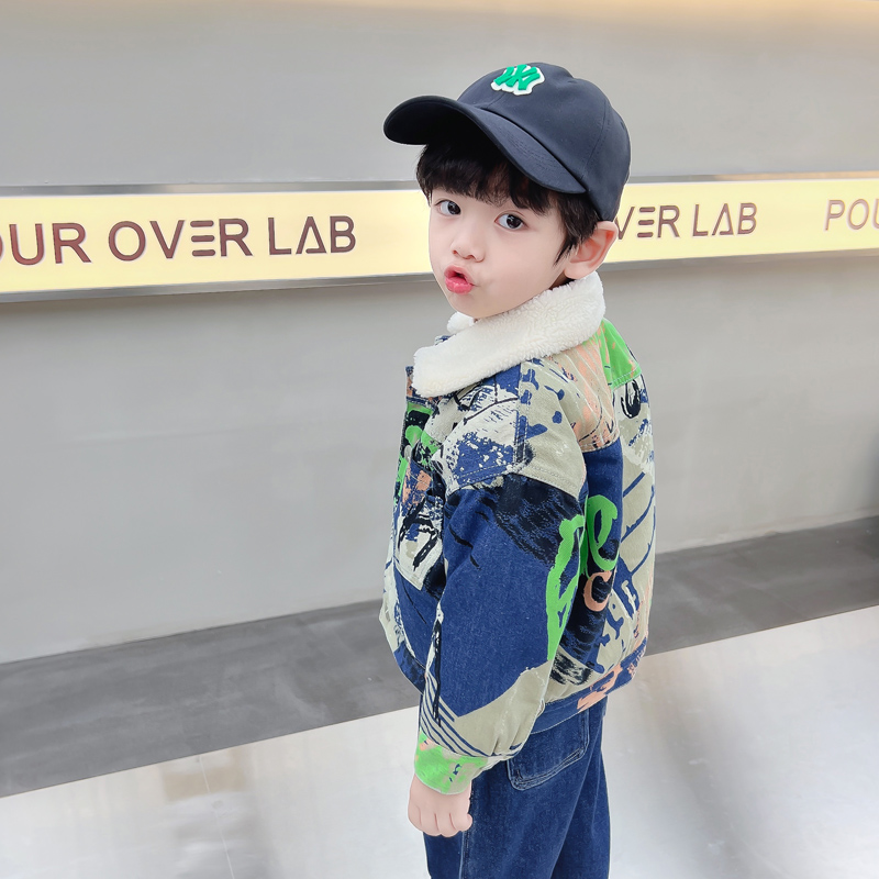 Kids Baby Warm Denim Jacket Pa - Winter Clothing Drawing For Kids recension och pris
