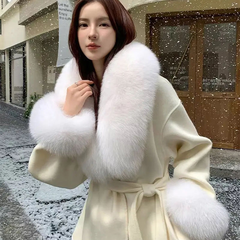 2025 Real Fox Fur Collar Winte - Winter Clothing Design recension och pris