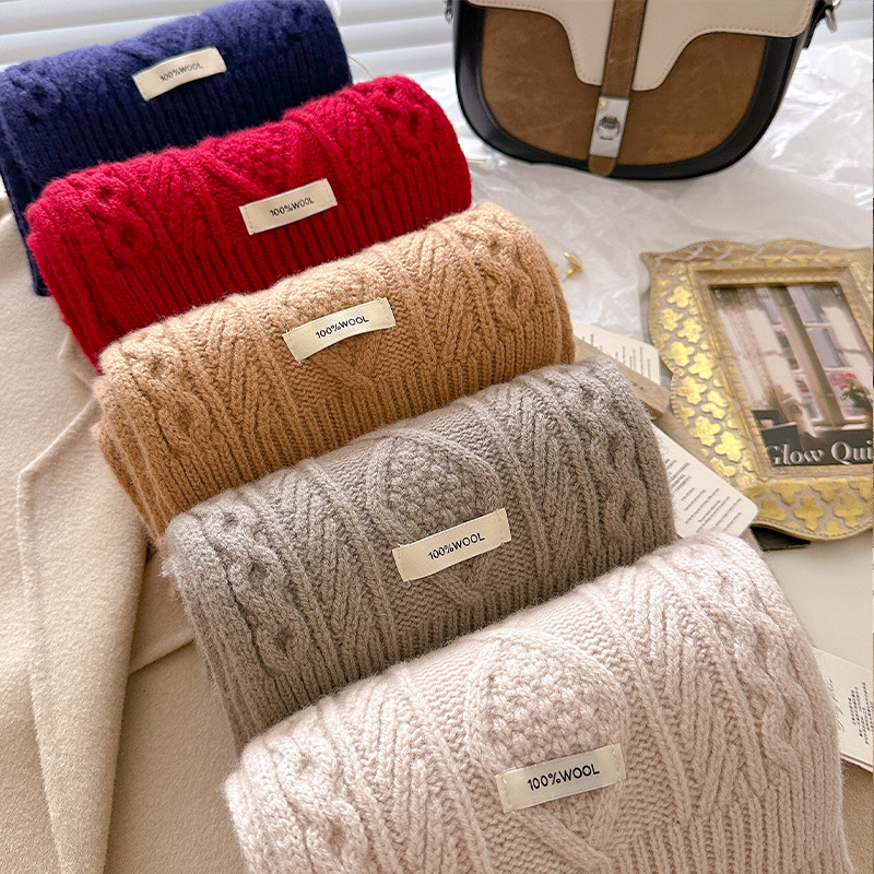 Luxury 100% Wool Scarf Women M - Cashmere Scarf Wrap recension och pris