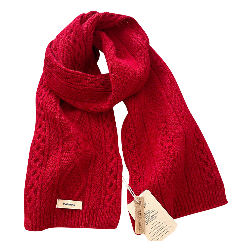 Luxury 100% Wool Scarf Women M - Cashmere Scarf Wrap recension och pris
